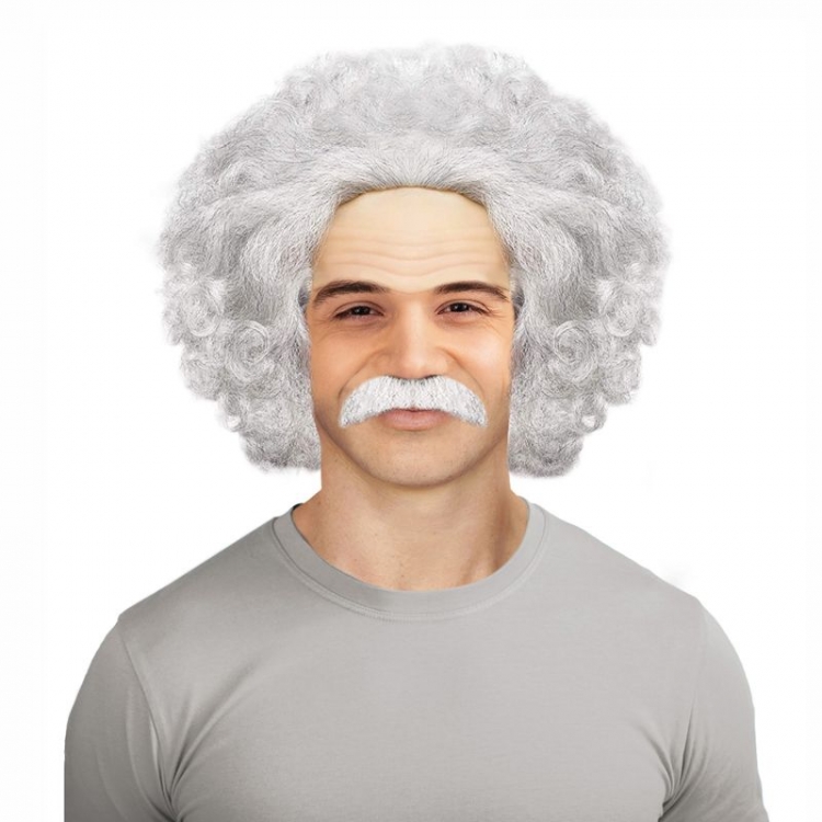 Парик "Ученый" с усами и очками