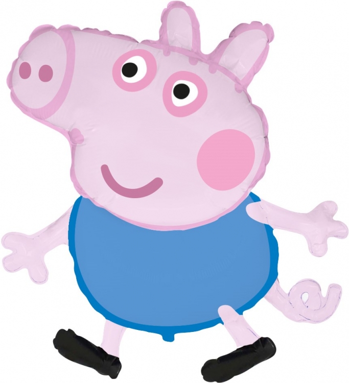 Шар Фигура Свинка Пеппа, Джордж (в упаковке) 