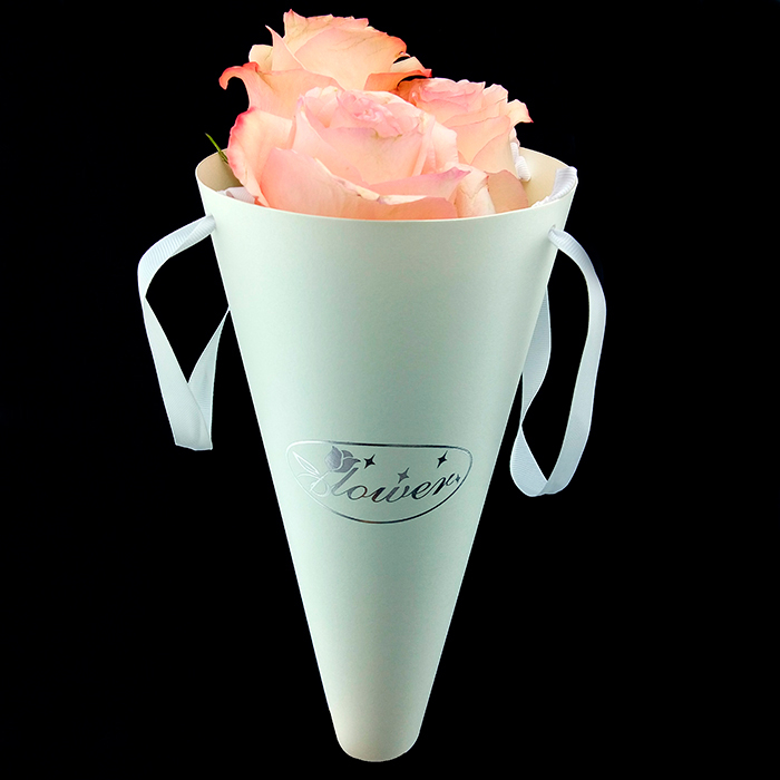Конус бумажный к для цветов Белый